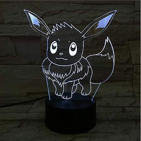 Cyxz Pokemon Eevee Led Lamp Color Changing Usb Night Light And Decoration