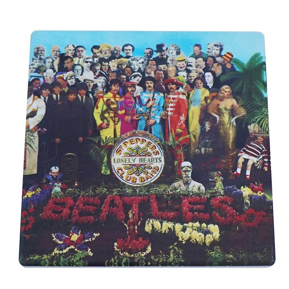 The Beatles Sgt Pepper Ceramic Coaster Black One Size