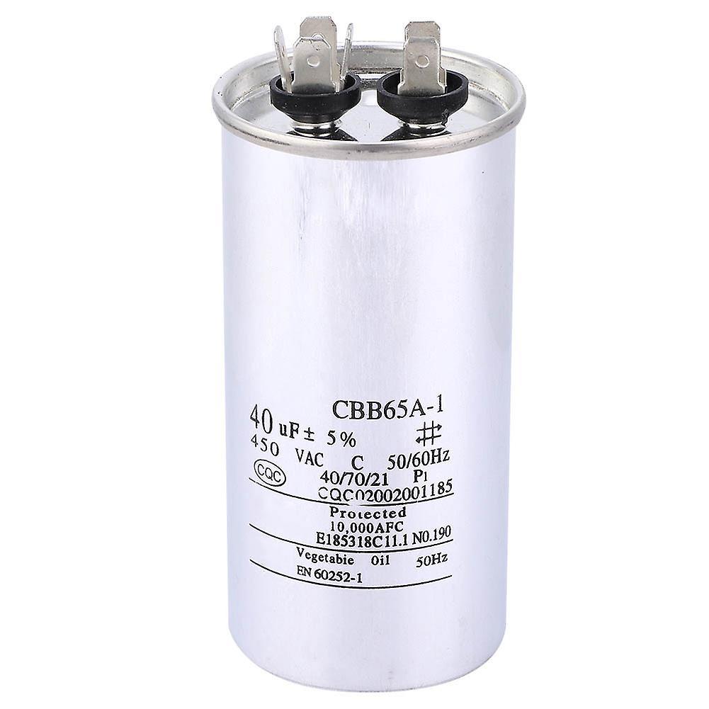 40UF 450V CBB65 Aluminum Foil Air Start Capacitor compatible with Air Conditioning and Washing Machine