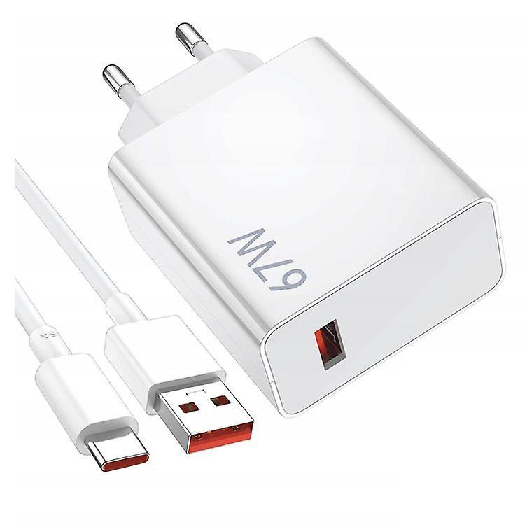 Xiaomi MDY-14-EW USB-C 67W Travel Charger with 6A Charging Cable - White