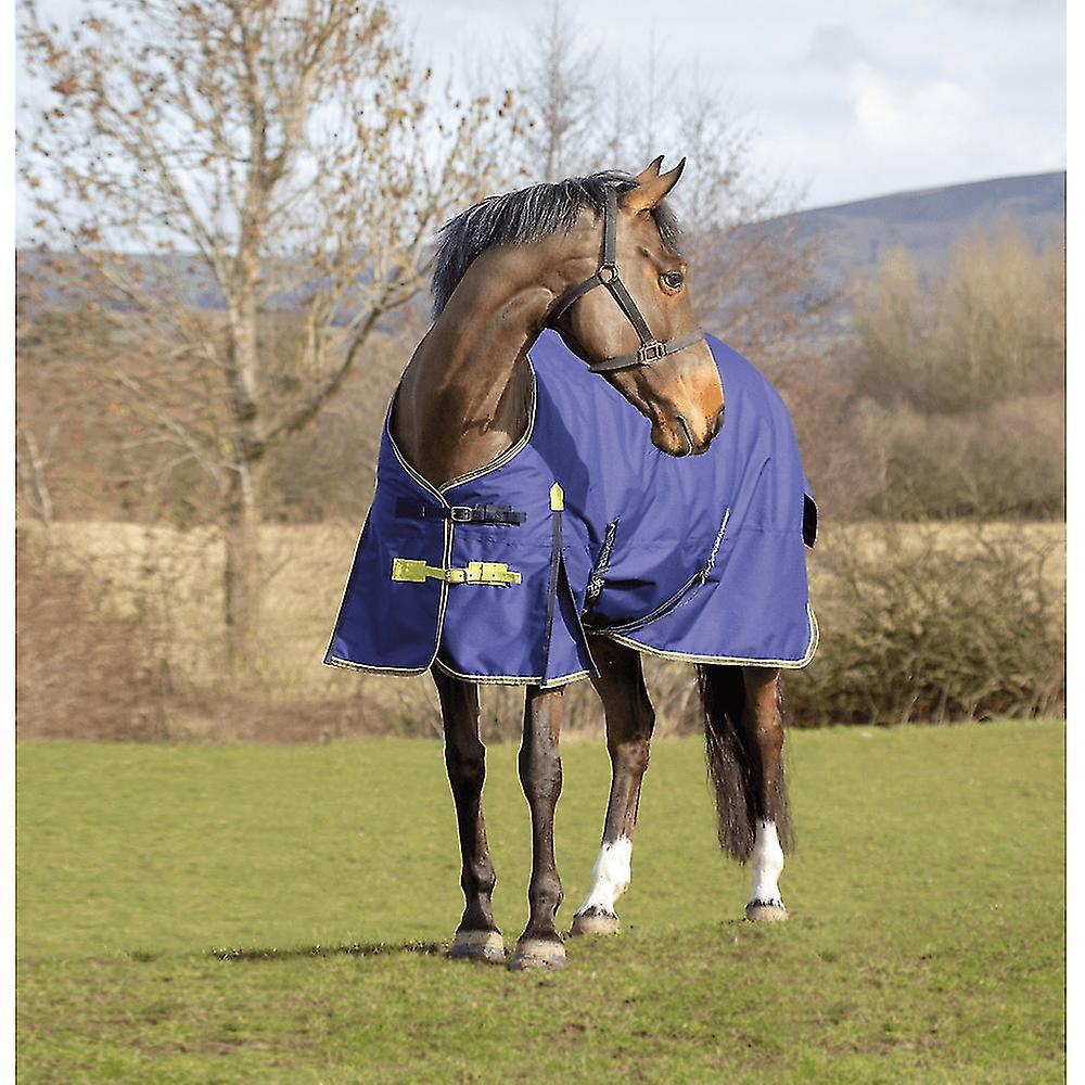 Asker 200g Horse Standard Neck Turnout Rug - Navy Blue Bean 6ft6