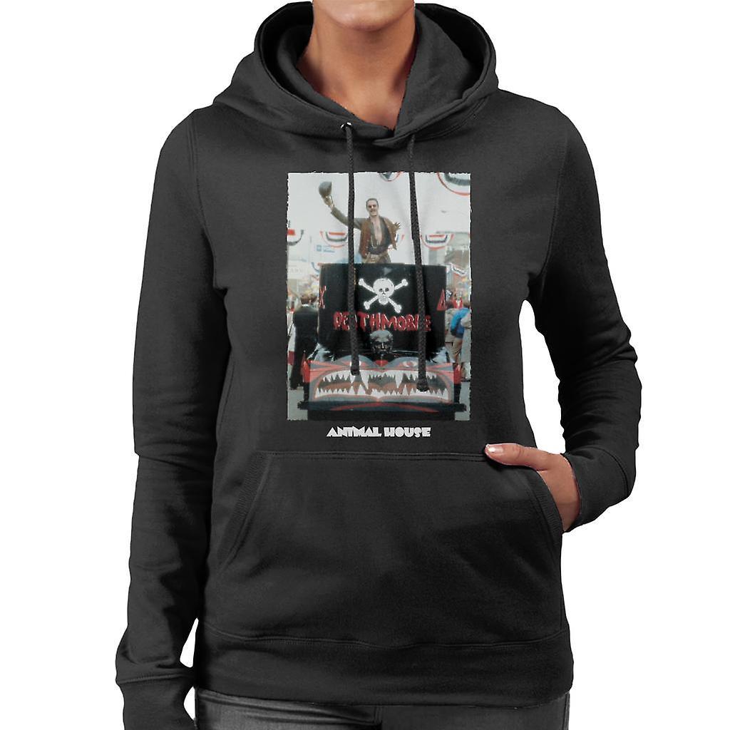 Animal House Deathmobile Parade Women's Hooded Sweatshirt Black Small