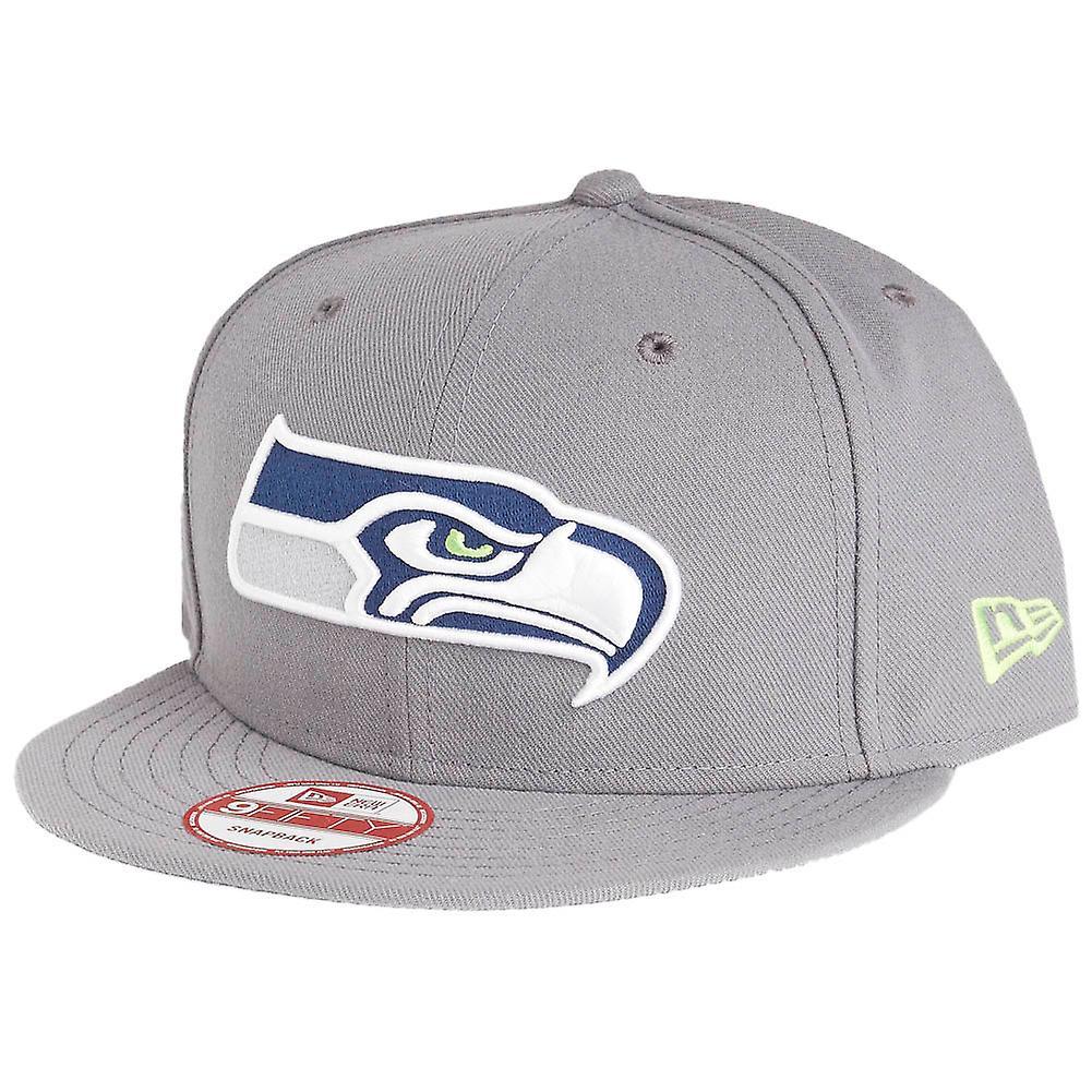 Storm Grey New Era 9Fifty Snapback Cap - Seattle Seahawks