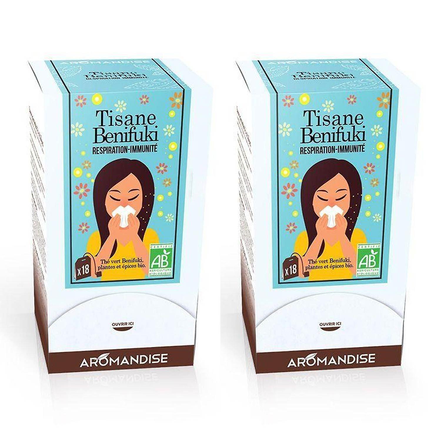 Aromandise Benifuki herbal tea 36 sachets - Breathing & immunity