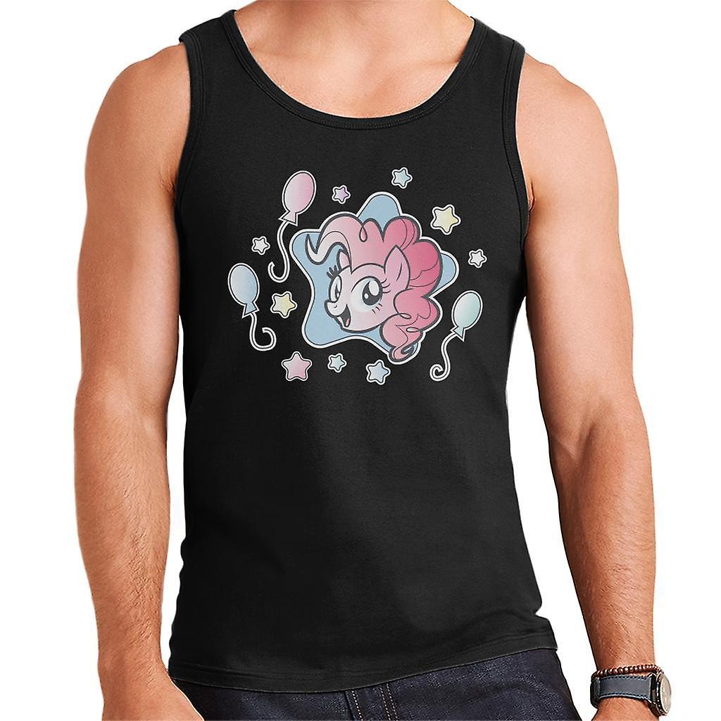 My Little Pony Pinkie Pie Balloons And Stars Men's Vest Black X-Large