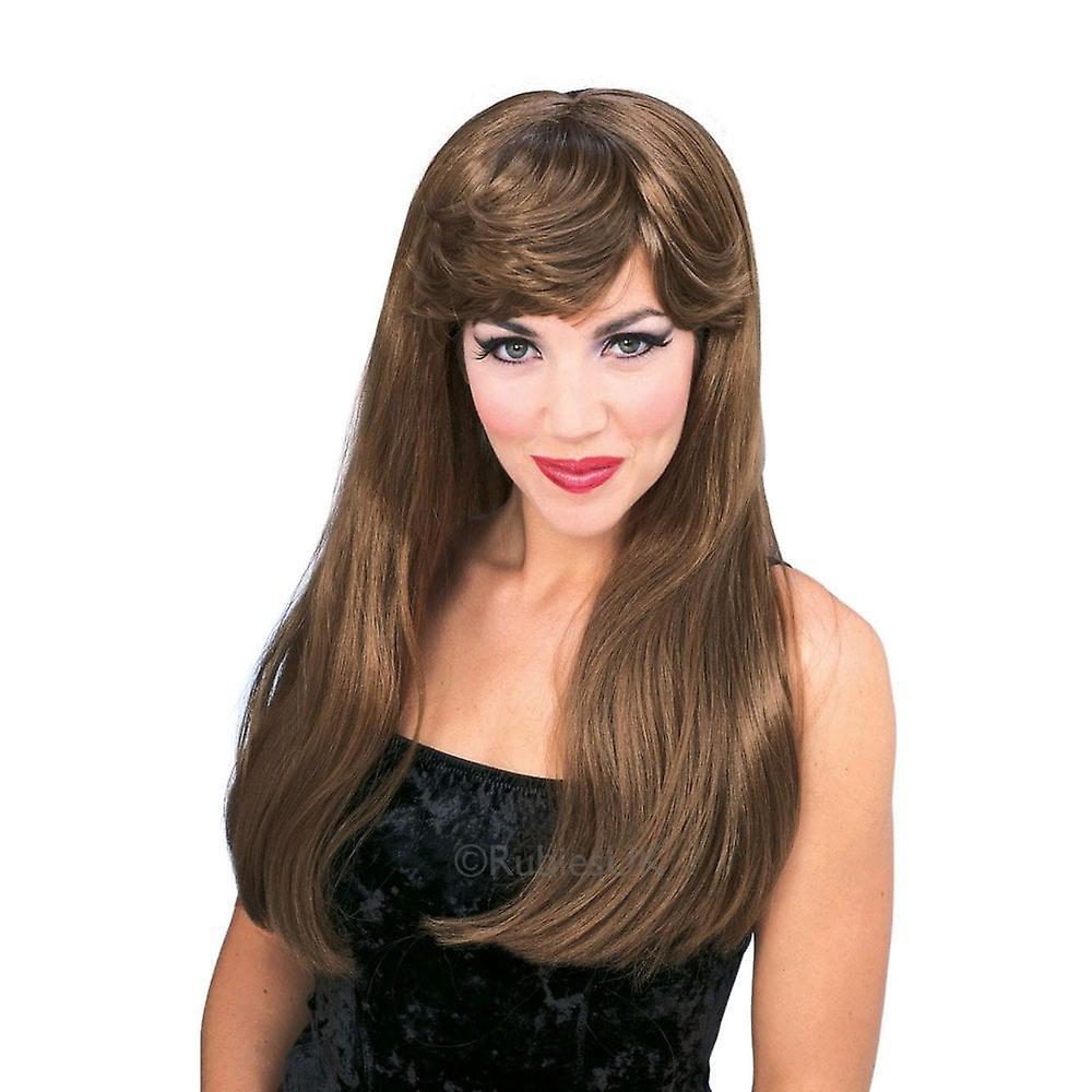 Rubie's Women's Rubies Fancy Dress Halloween Costume Accessories - Glamour Wig Auburn