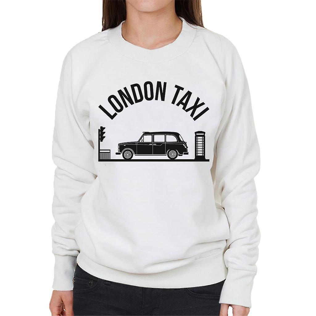 London Taxi Company TX4 At Traffic Lights Women's Sweatshirt White Small