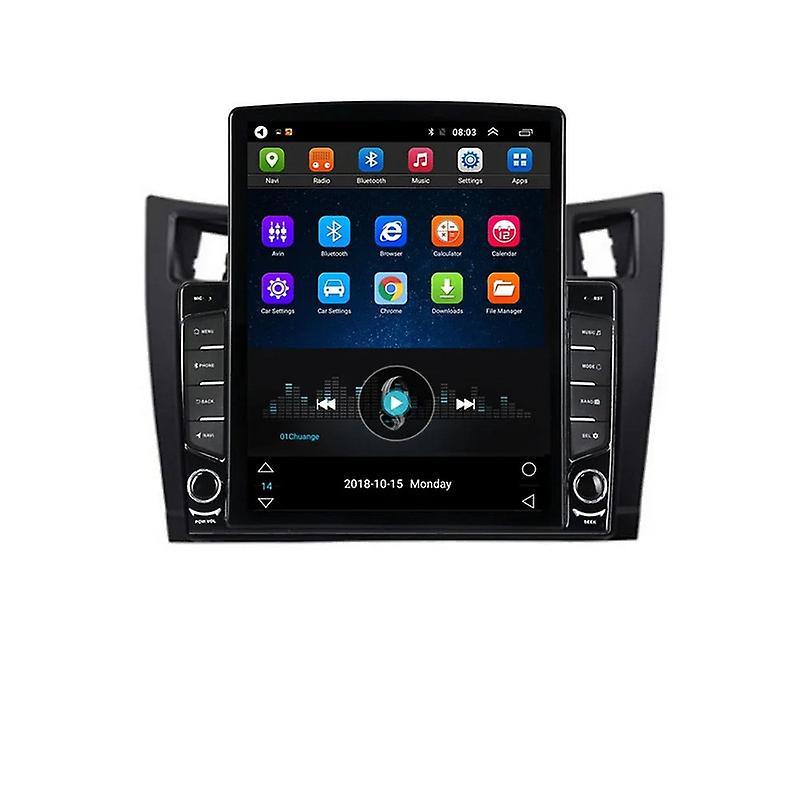 JIULUNET 9.7" Android For TOYOTA Yaris 2005-2012 Tesla Type Car Radio Multimedia Video Player Navigation GPS