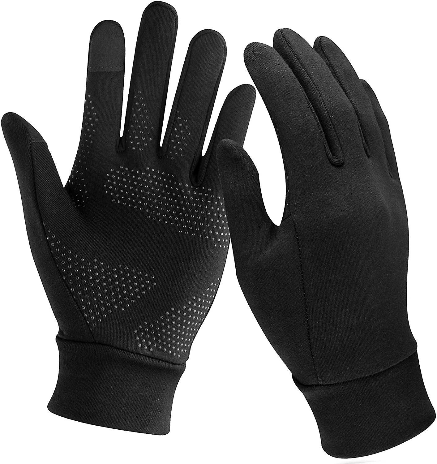 Dewenwils Dww-1 Paire Gants Doublure Chauffants,M-Largeur de la paume 9 - 10cm, sous Gants  cran Tactile Gants de Cyclisme Gants de Course  Pied Co...