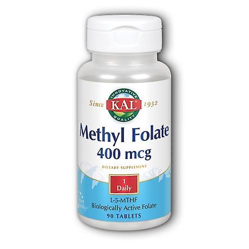 Kal Methyl Folate Non GMO,400 mcg ,90 Count (Pack of 1)