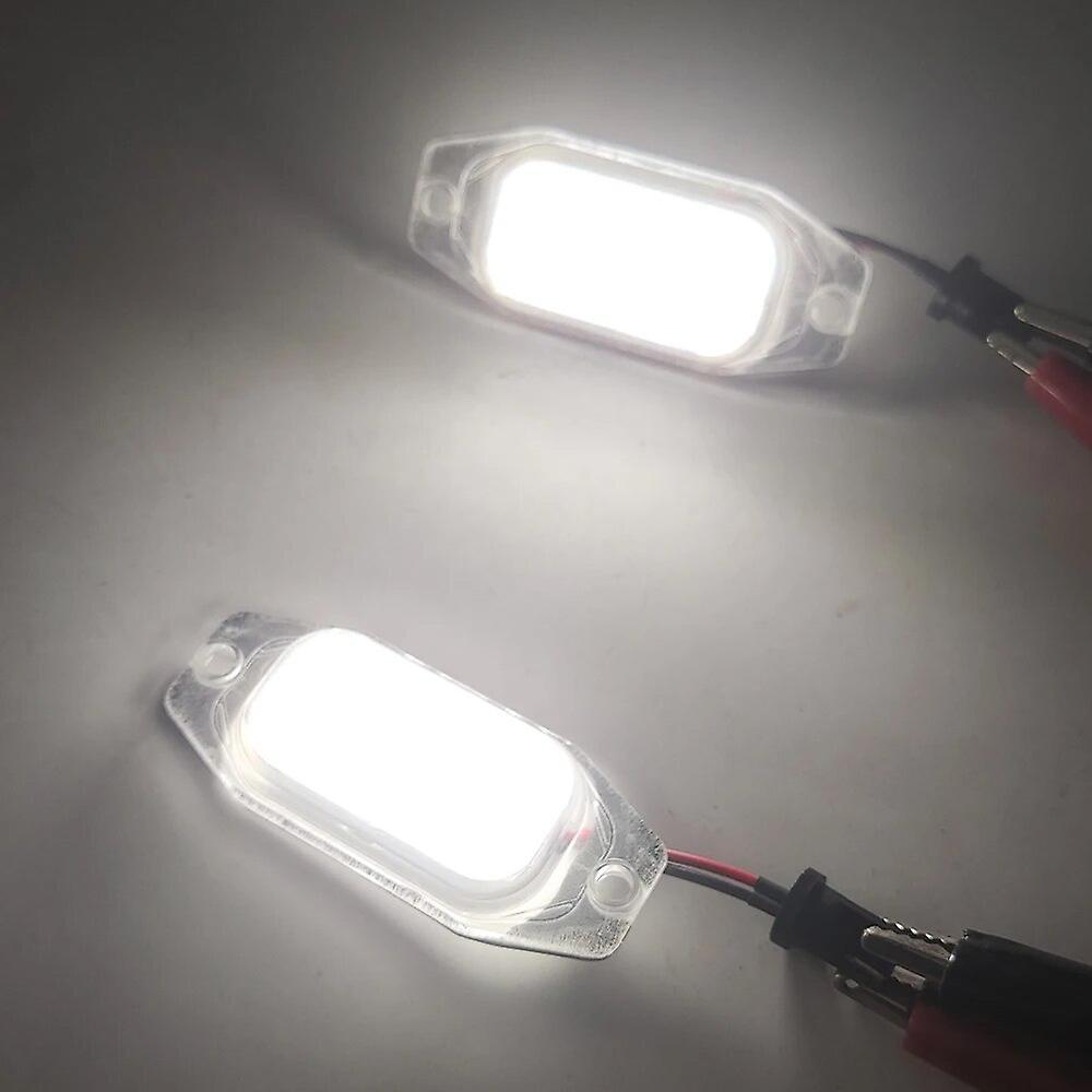 Eccpp 1 Pair White LED License Plate Light Number Plate Lamp For Toyota Land Cruiser Prado 2010 2011 2012 2013 2014 2015 2016 CHINA