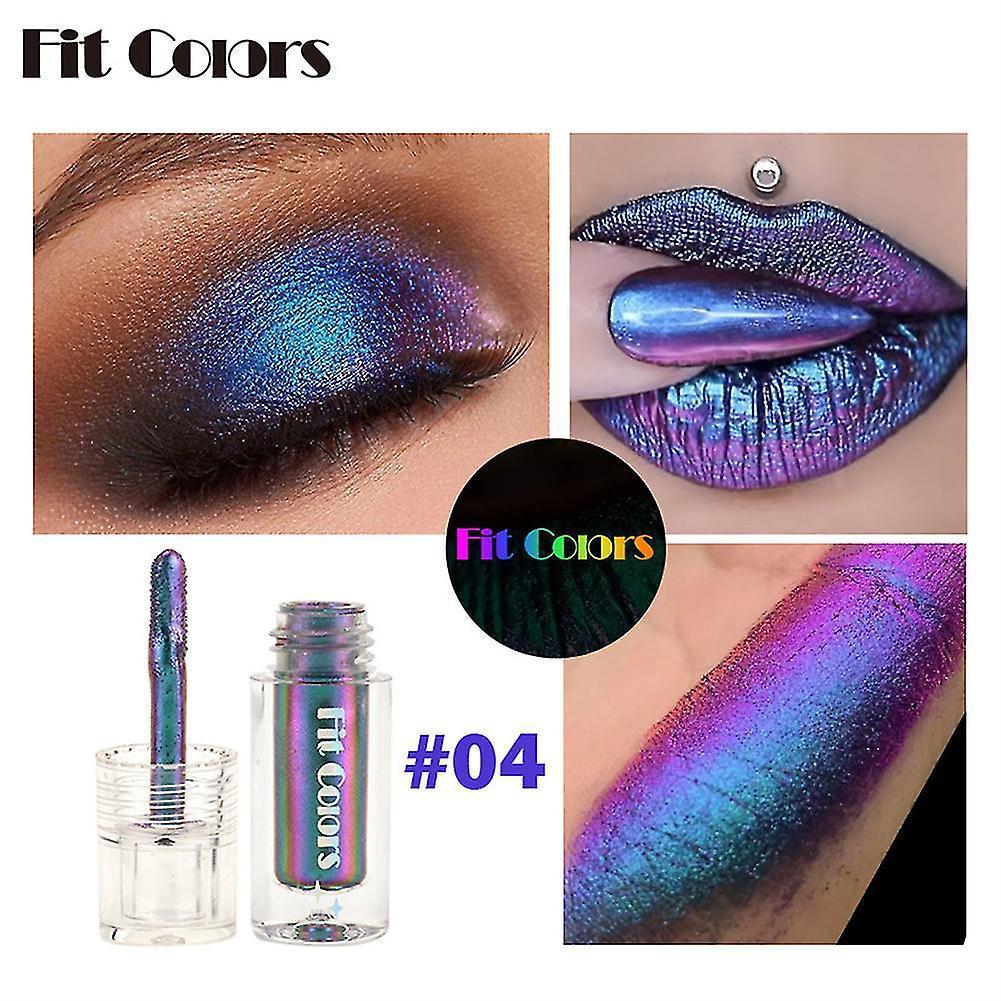 Boris Multi Chrome Eyeshadow Pigments Long Lasting Chameleon Liquid Glitter Eye Shadow 04