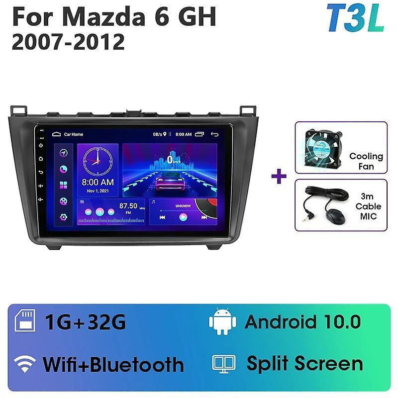 Jhshop JMCQ Android 12 Car Radio For Mazda 6  GH 2007 2008 2009 2010 2011 2012 Multimedia Video Player 2din 4G Carplay Stereo GPS DVD T3L MIC CHINA