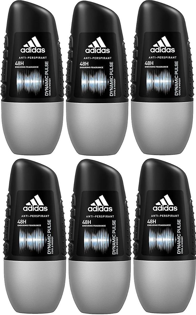 6 x Adidas 48H protection Anti-perspirant Roll On 50 ml - Dynamic Pulse