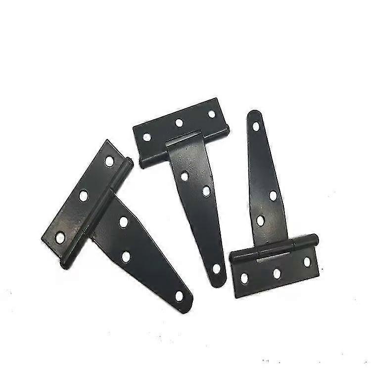 Kensty T Strap Hinges Heavy Duty Gate Hinges For Wooden Fences Or Metal Gates Iron Rustproof Barn Door Hinges Shed Door Hinges(12pcs, Black)