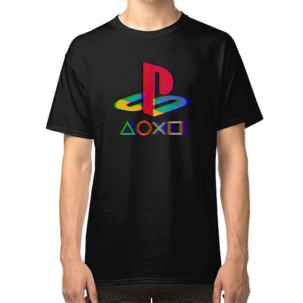 RockShark Playstation x buttons T-shirt black XXXL