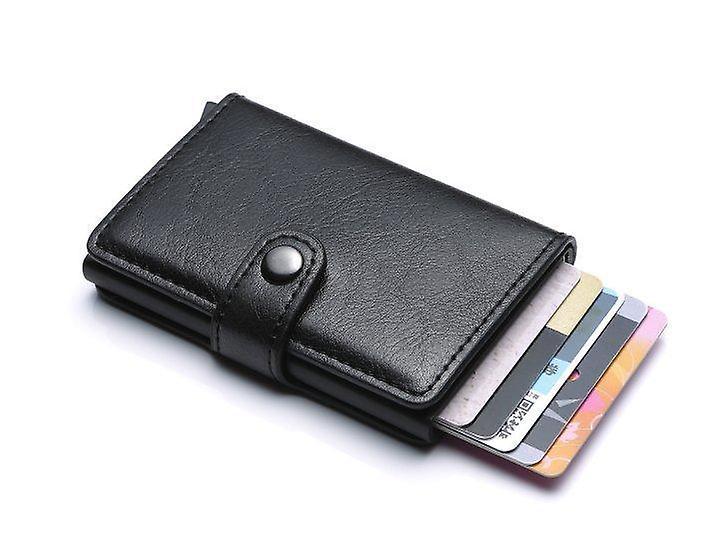 Best Trade PopUp Smart card holder pushes forward 8 cards RFID-NFC Secure - Black