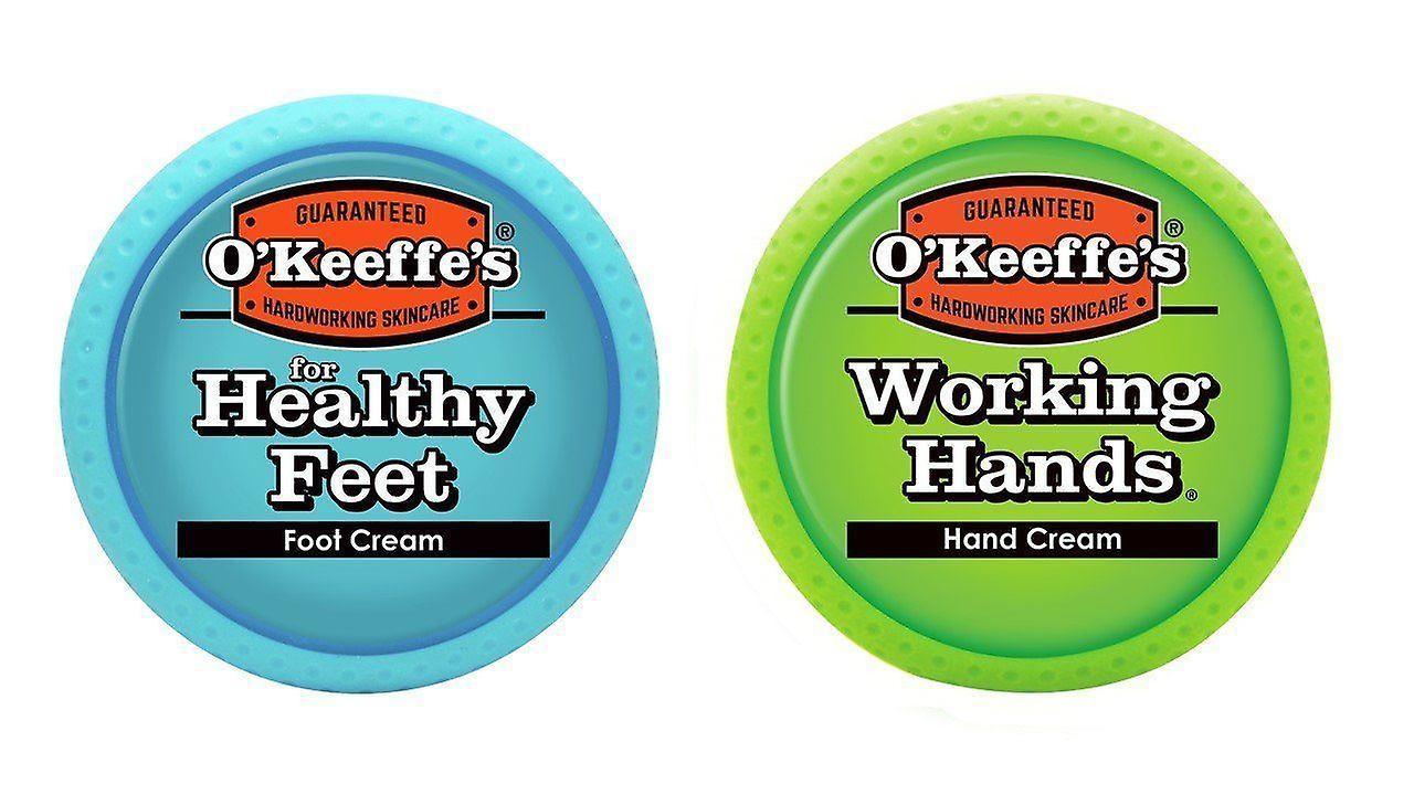 O'Keeffe's Working Hands & Healthy Feet: Hand & Foot Cream Jar Set - Twin Pack