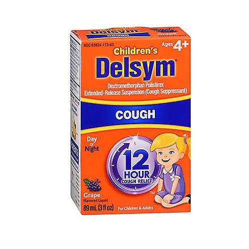 Delsym  Childrens 12 Hour Cough Suppressant Liquid Grape-Flavored ,Grape Flavor 3 oz