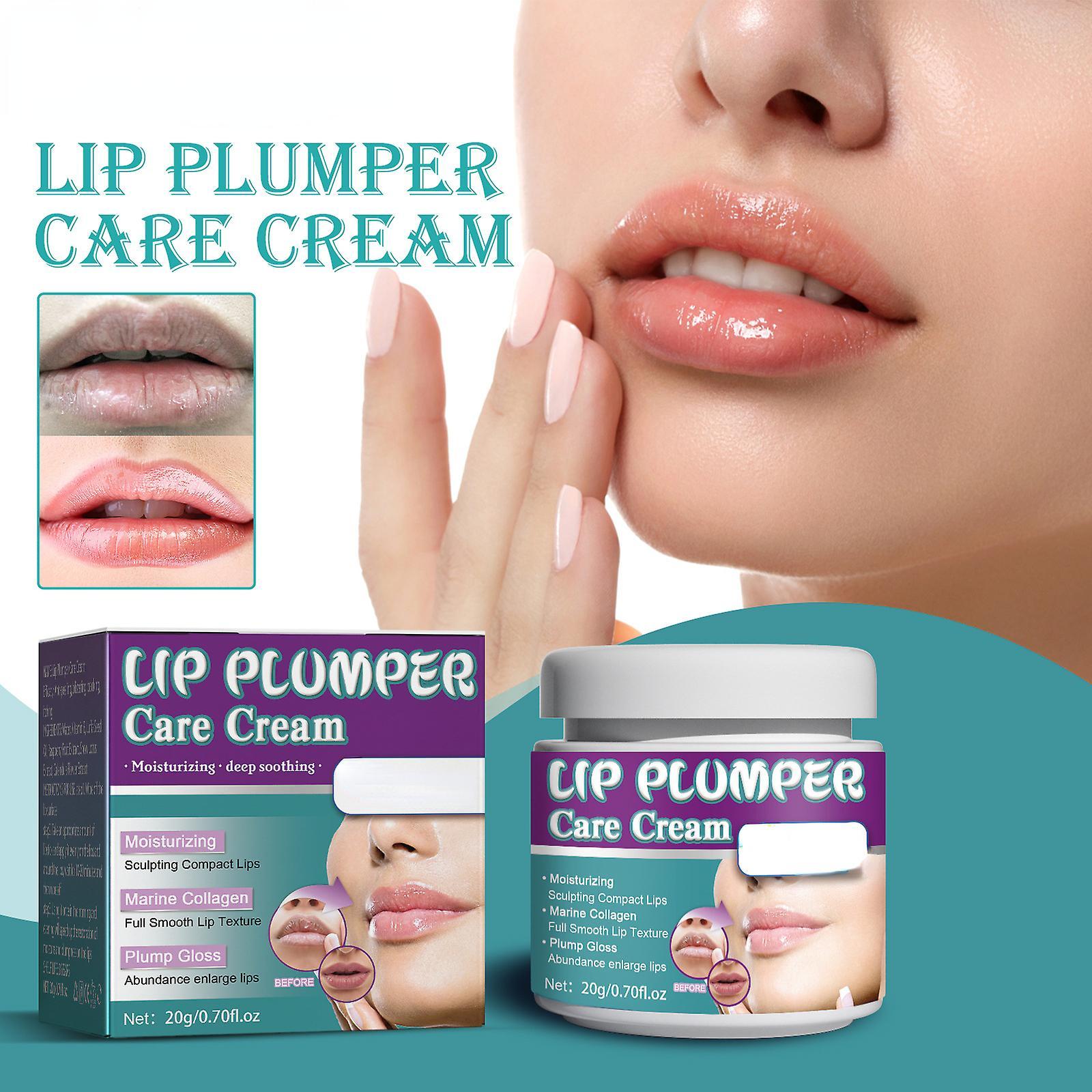 Hoh Lip Plomper Care Cream, Natural Lip Plumper For Day Use, Lip Plumper Gloss Make Lips Fuller And Moisturizing Plumping 1pcs