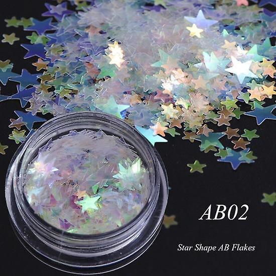 Slowmoose Holographic Nail Glitter Mix - Irregular Paillette Sequins AB02