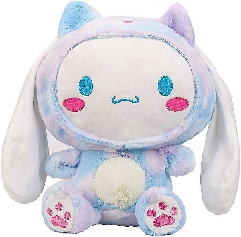 Heyone Colorful Cinnamoroll Plush Toy 37cm, 14.5'' Kawaii Cartoon Starry Eyes Cinnamoroll Doll Stuffed Animal Toy Gifts for Boys Girls