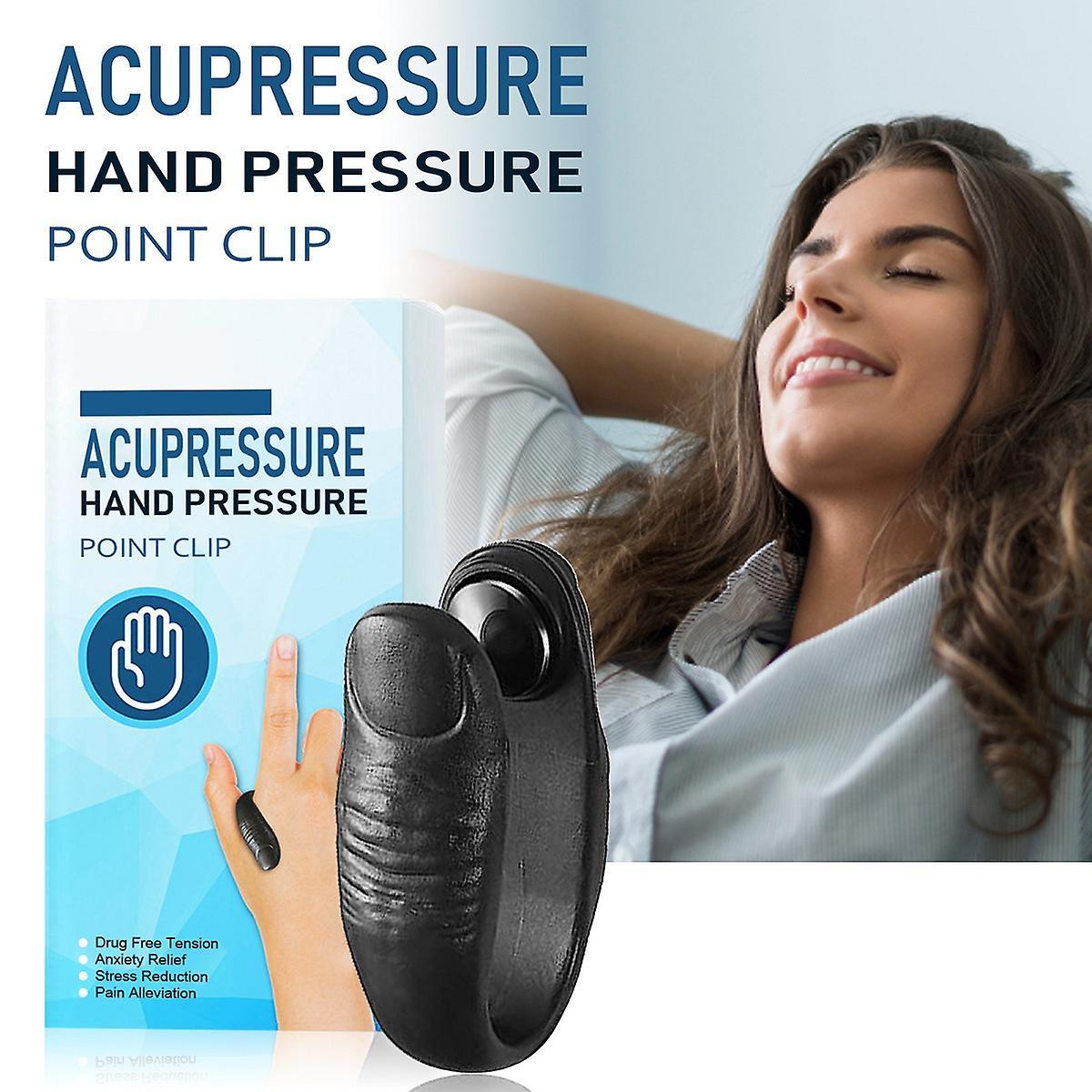 Frusde Acupressure Hand Pressure Point Clip, Acupressure Tool, Portable Acupressure Clip For Relief Of Headaches, Migraines, Tension 1Pcs