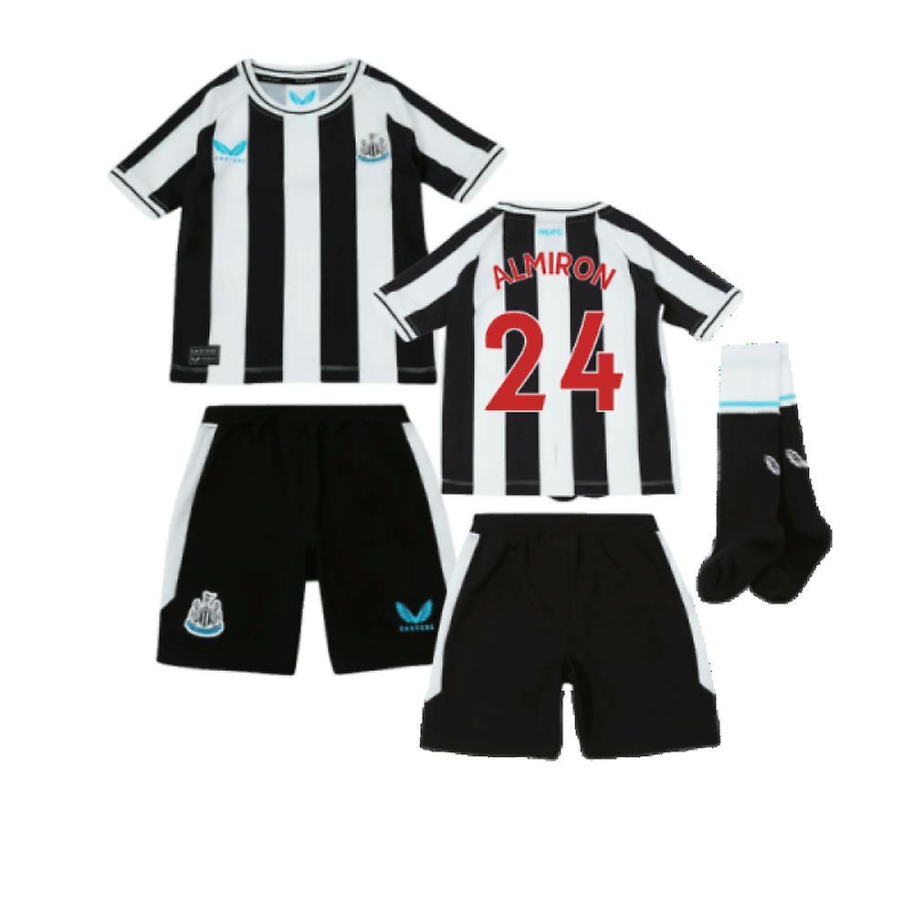 Castore 2022-2023 Newcastle Home Mini Kit (ALMIRON 24) Black 2-3YR