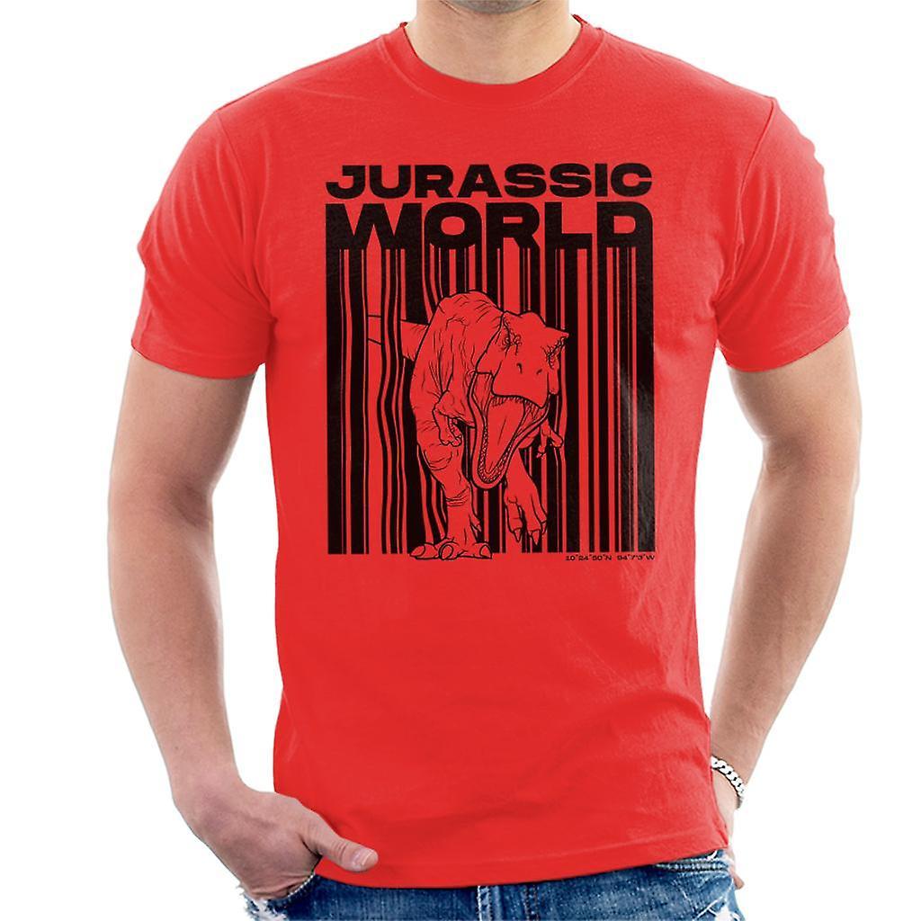 Jurassic Park Jurassic World Tyrannosaurus Rex Men's T-Shirt Red Large