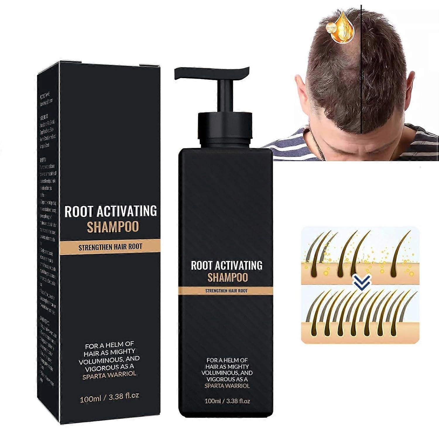 Unbrand Root Activator Shampoo, Hair Regrowth Shampoos, Hair Loss Treatment Shampoo, Root Activator Shampoo Promotes Hair Growth For Men 1pcs