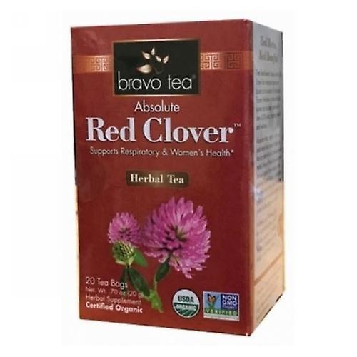 Bravo Tea & Herbs Organic Tea Red Clover, 20 Bags (Pack of 1)