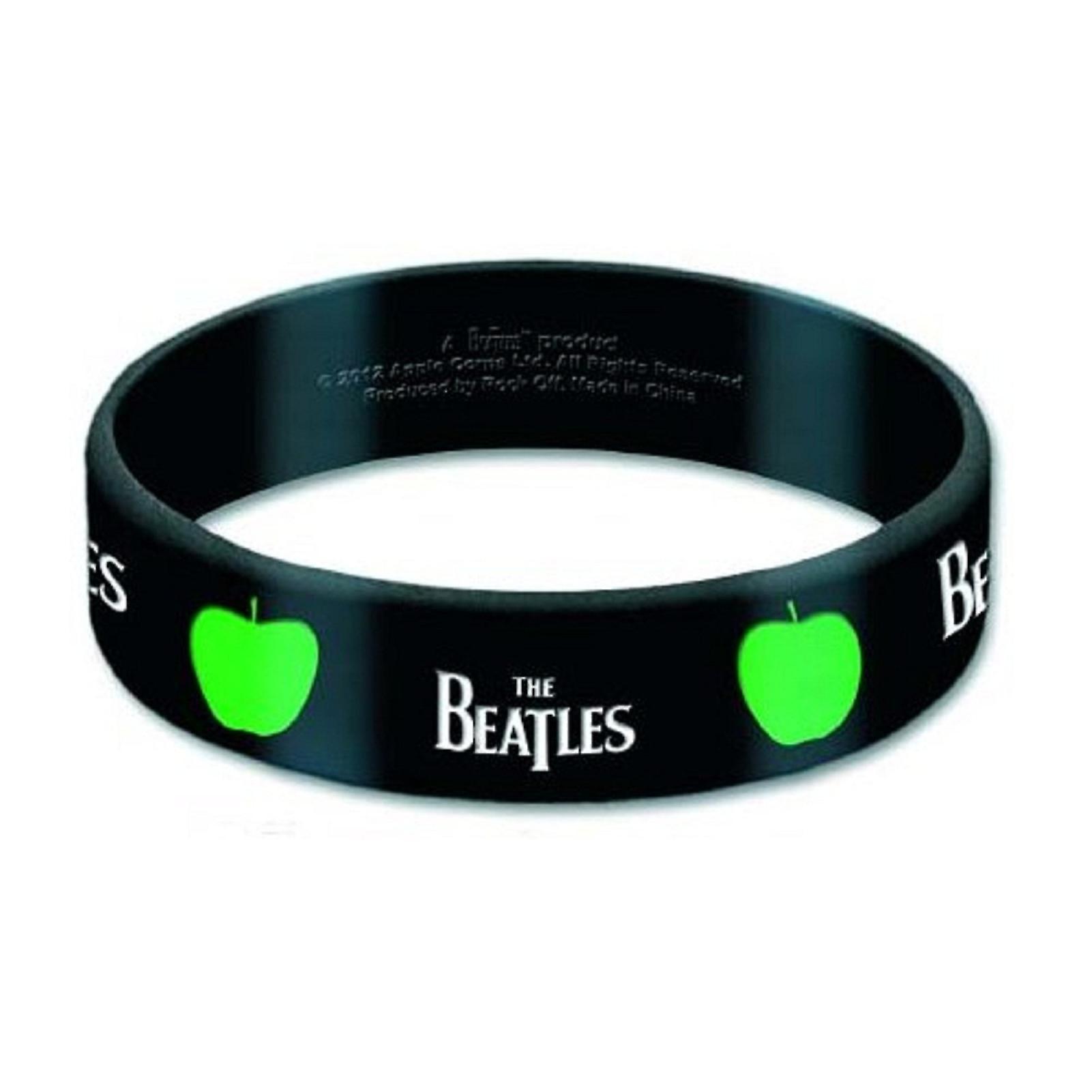 The Beatles Drop T band logo Wristband Black One Size