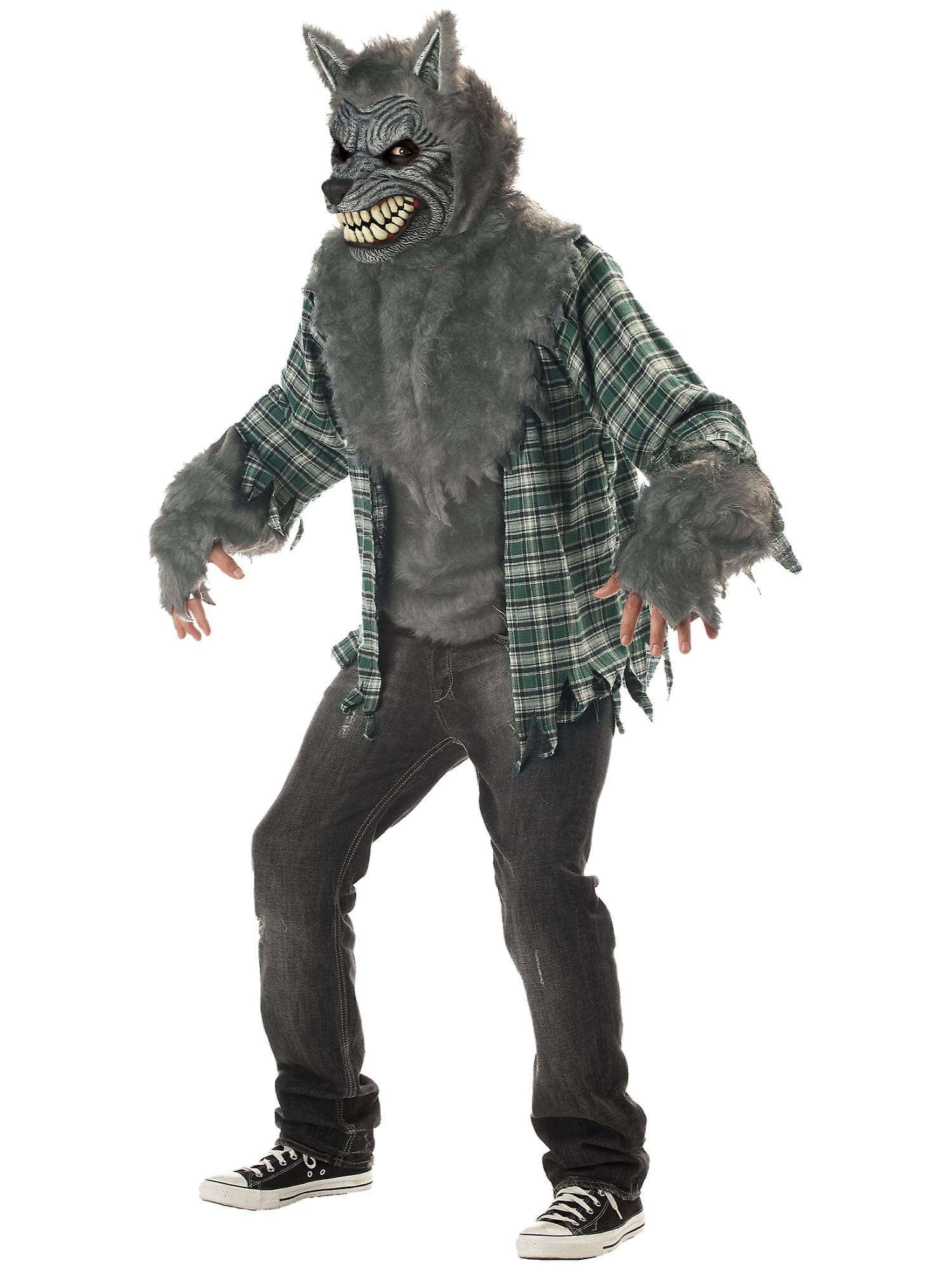 California Costume Collections Full Moon Madness Werewolf Horror Monster Halloween Mens Costume Grey Medium (40-42)