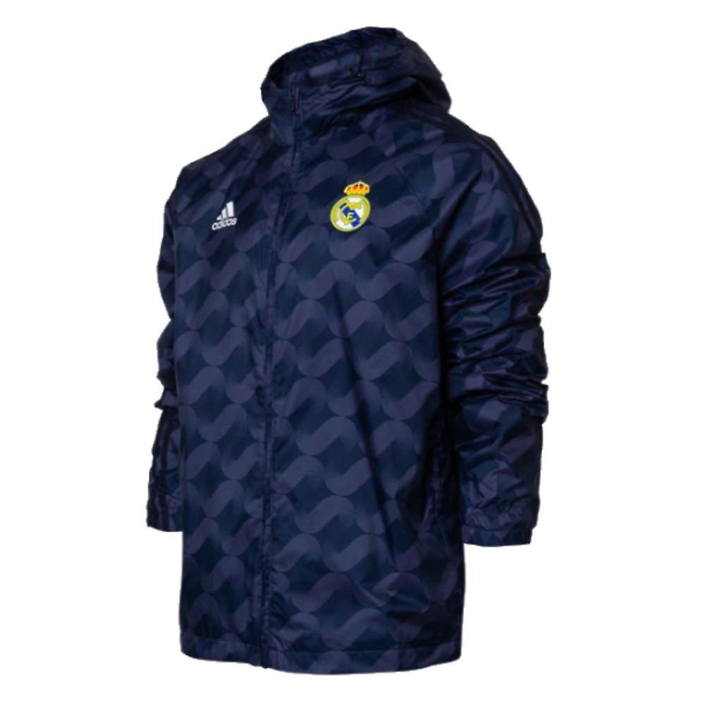 Adidas 2023-2024 Real Madrid DNA Windbreaker (Legend Ink) Navy Large 42-44 inch Chest