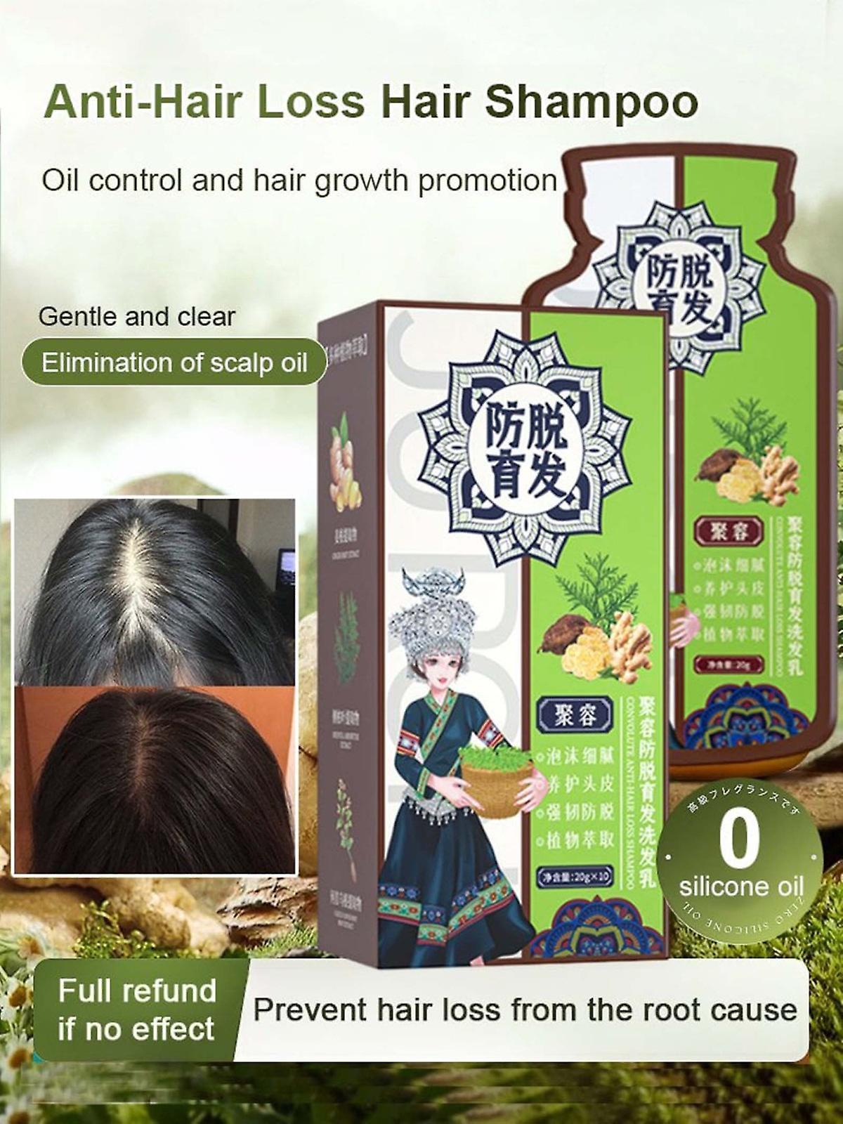 Kakanwo Ginger Plant Extract Hair Care Shampoo Extract Shampoo Green Free Size