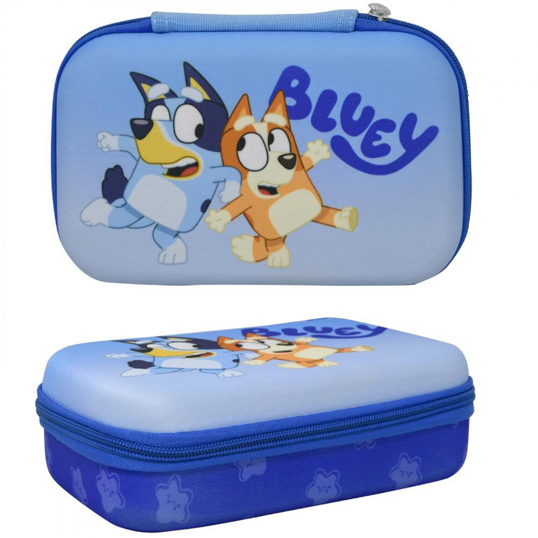 Cartoons Bluey and Bingo EVA Pencil Case Blue