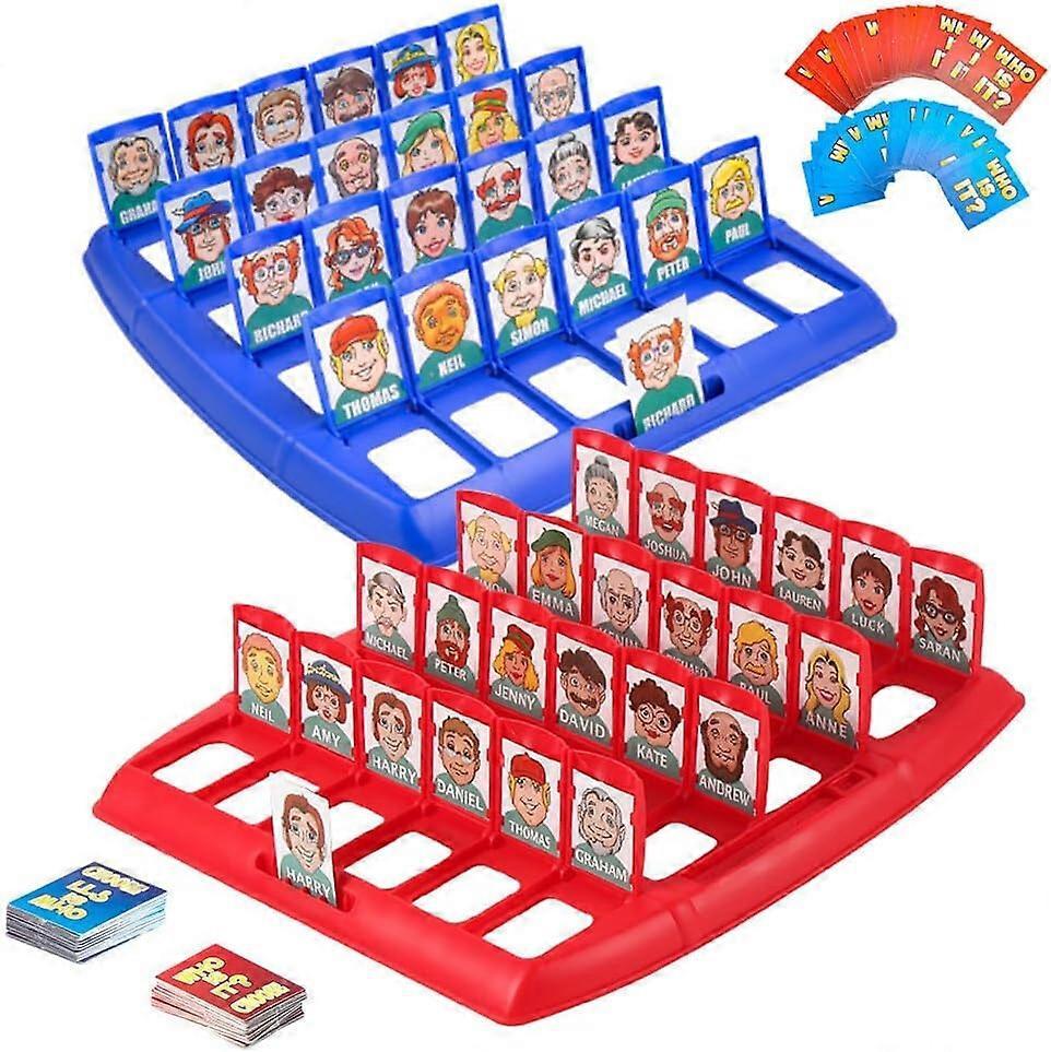 Phwj Who Is This Children's Board Games, Children's Guessing Game Contains Character Sheets, Animals, Fruits, Deduction Board Game, 2 Players, Game...