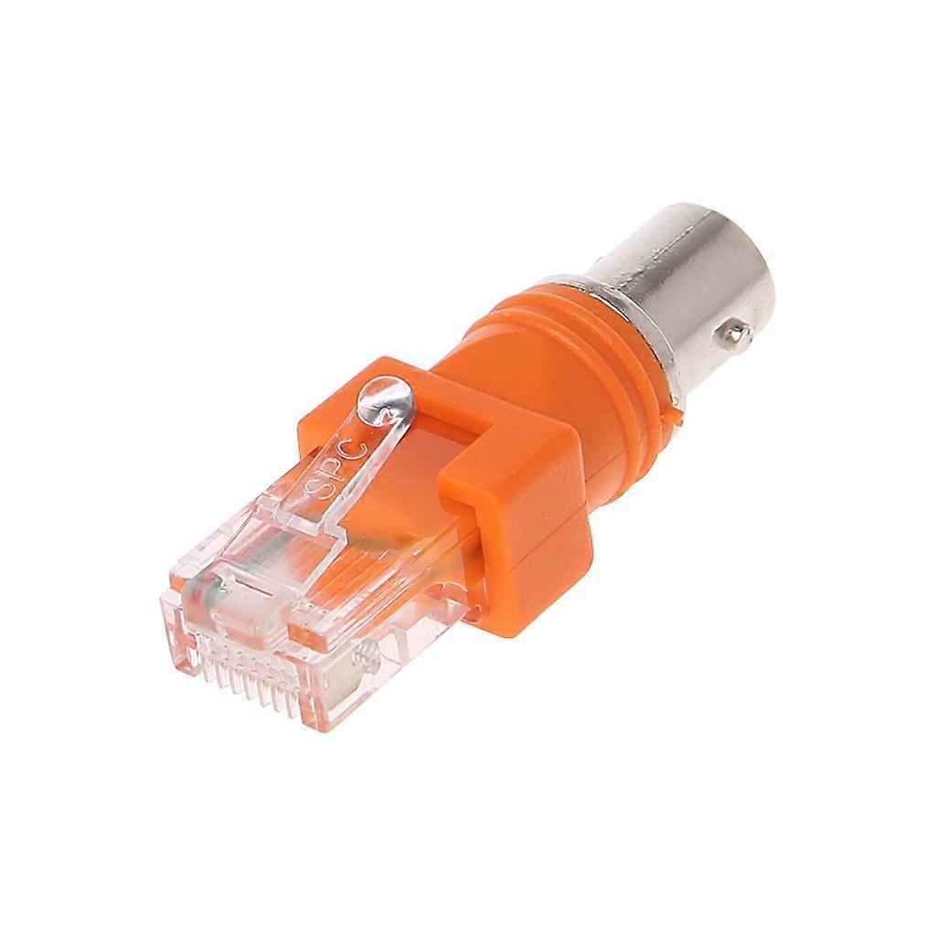 unbrand Chassis Panel Monitor BNC Female to RJ45 Male Coaxial Coupler Connector Adapter