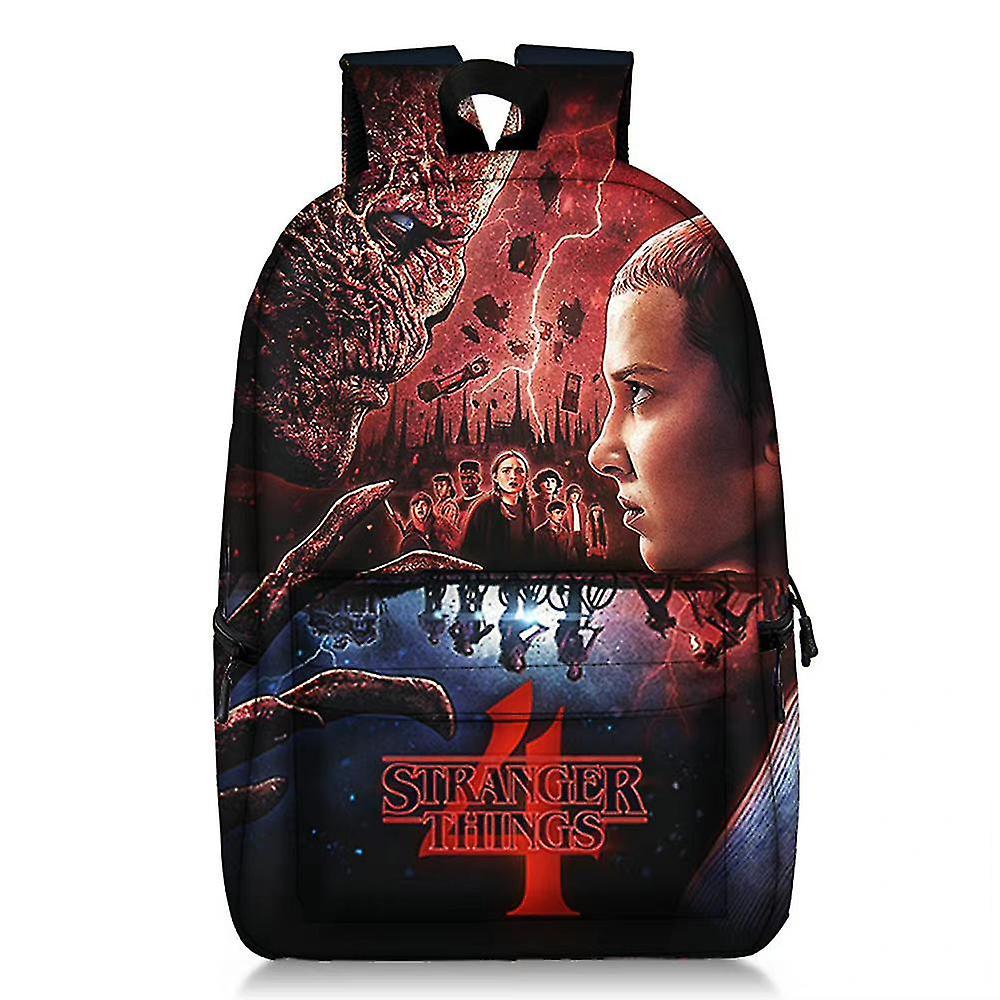 Santic Stranger Things Theme Backpack Students Travel Large Capacity School Bag Rucksack B