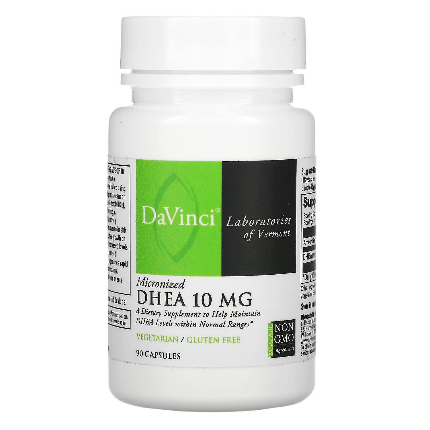 DaVinci Laboratories of Vermon DaVinci Laboratories of Vermont, Micronized DHEA, 10 mg, 90 Capsules