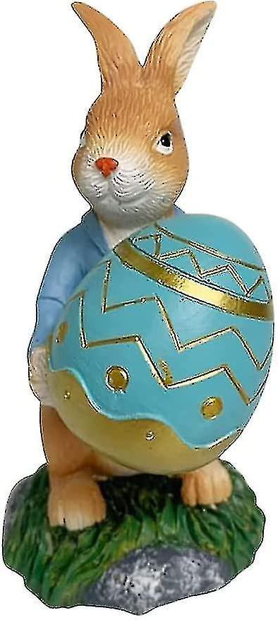 Tianzun Easter Bunny Decorations, Easter Decorations, Resin Easter Bunny Statue Garden Statue Rabbit Figurin