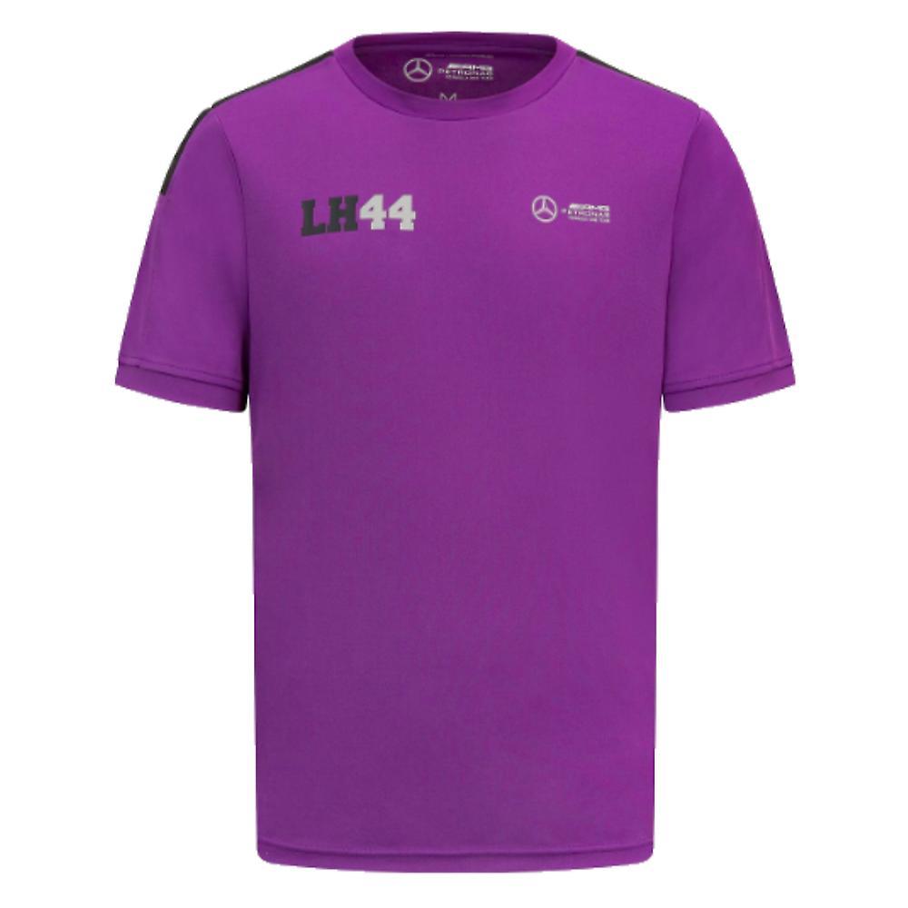 Puma 2023 Mercedes Lewis Hamilton Sports Tee (Purple) Medium Adults