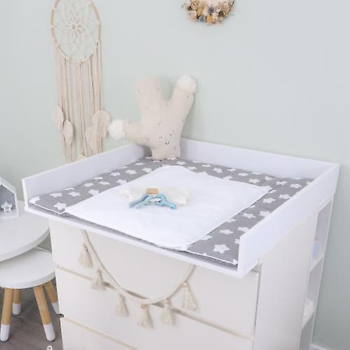 Puckdaddy changing attachment aspen 80x11x78 cm made of wood in white suitable for IKEA Malm chests of drawers