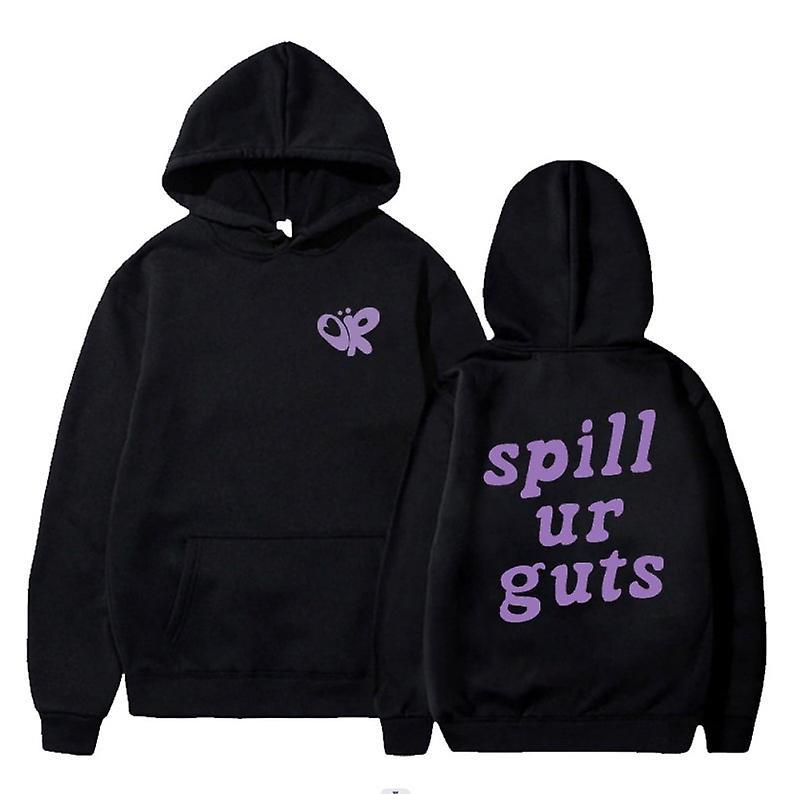 Whbyv Olivia Rodrigo Merch Spill Ur Guts Trendy Fleece Hoodie Hooded Sweatshirt black M