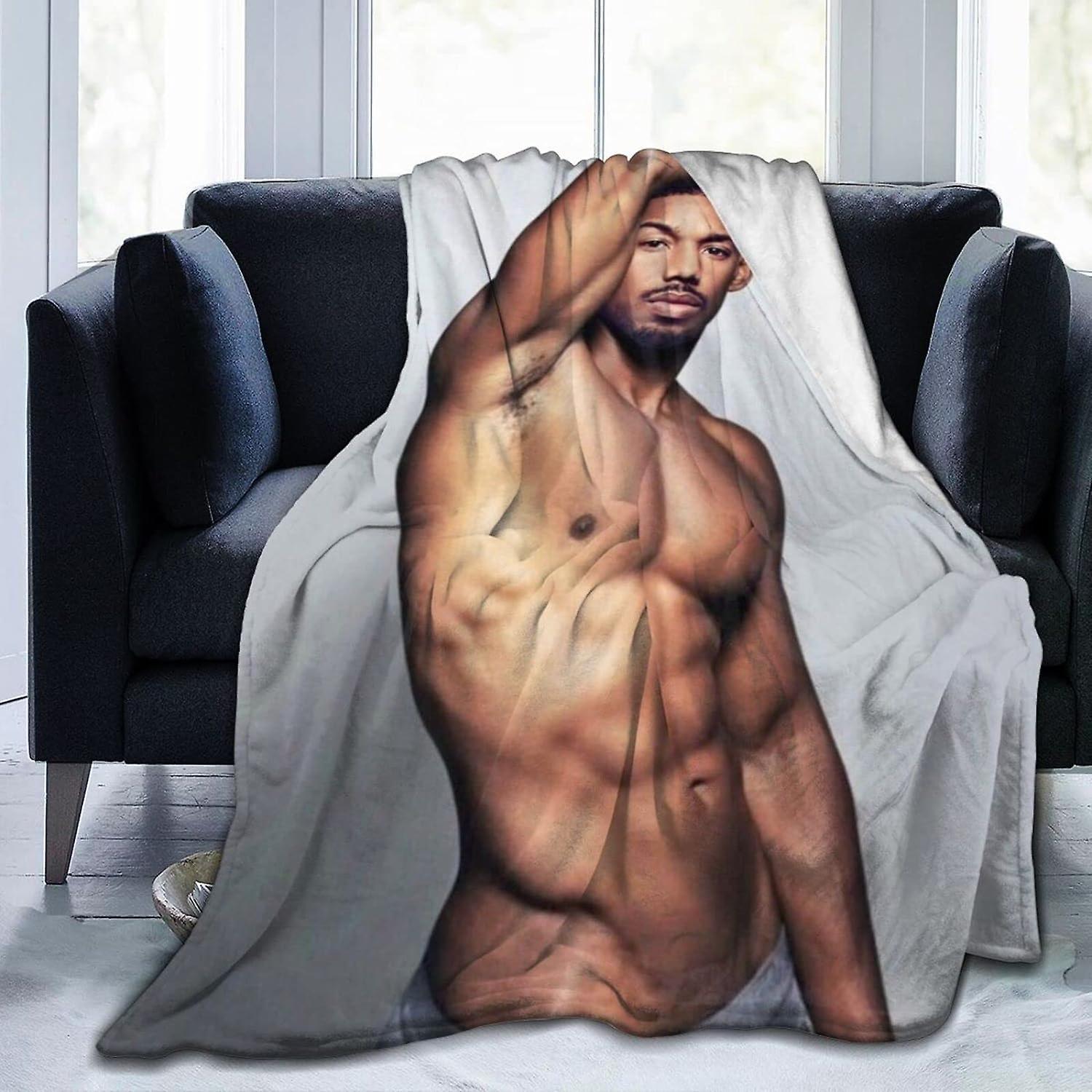 Kerota Michael Actor B. Jordan Throw Blanket,Ultra Soft Flannel Fleece Lightweight Throw Blankets Warm Air Conditioning Blanket For Couch Sofa Bed ..