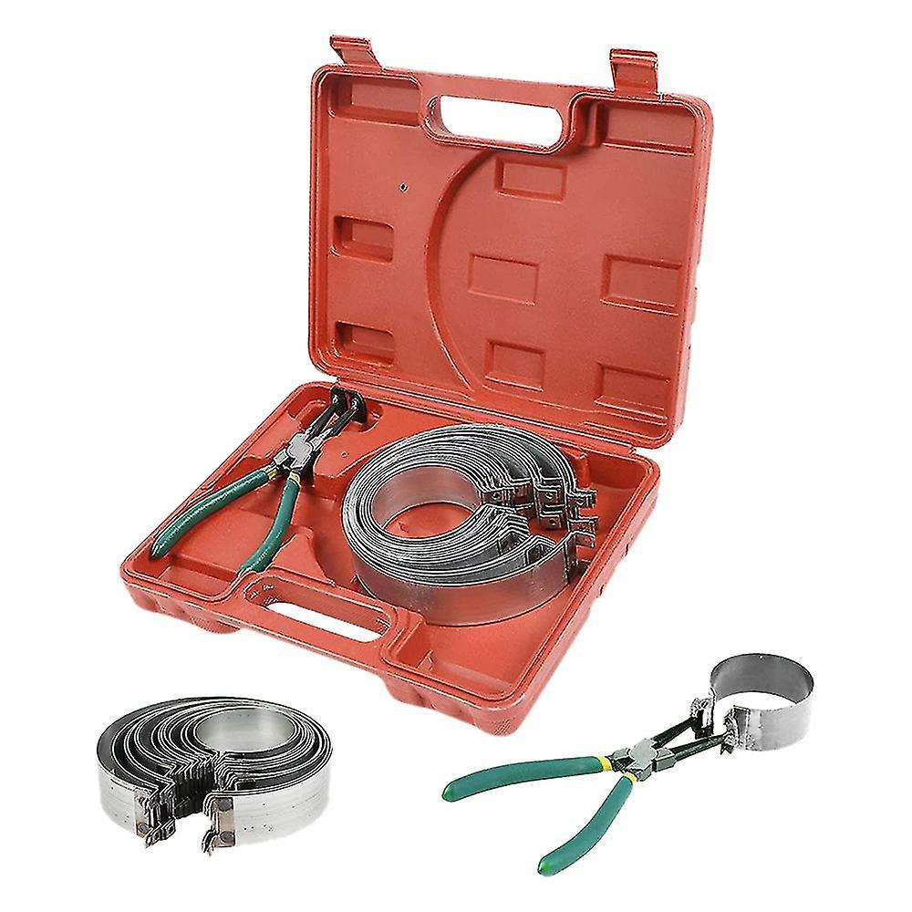 Zhenv Car Engine Piston Ring Compressor Kit Piston Ring Removal Tool Belt Piston Pliers Auto Repair Tool