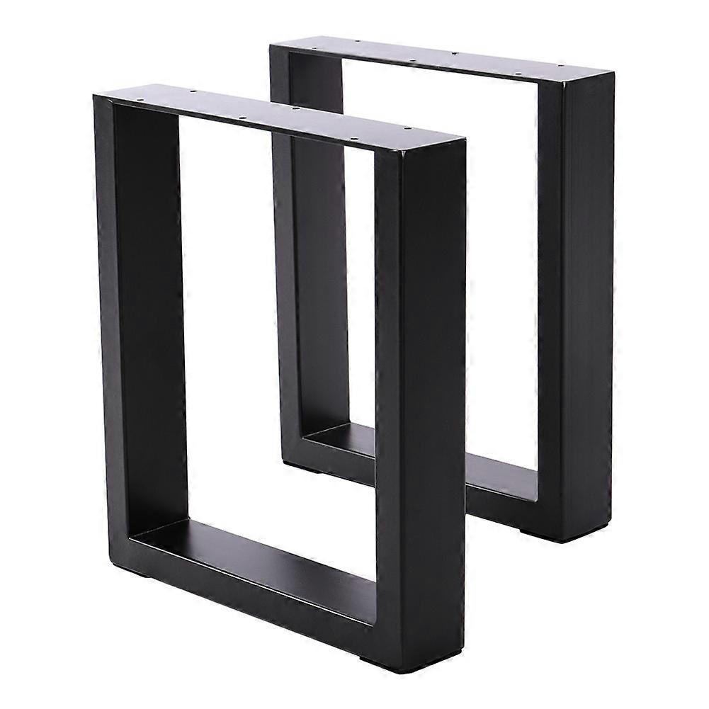 Living And Home Set of 2 Square Steel Metal Table Legs 70x71CM