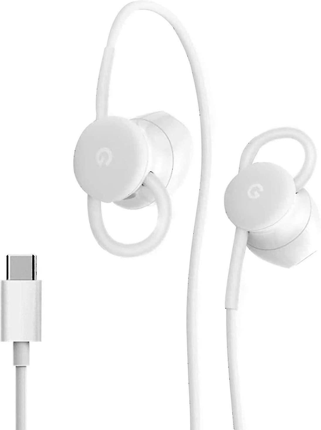 Camila Official Google Pixel Usb Type C Earbuds Earphones Headphones - White - Bulk Packed - Ga00485-uk