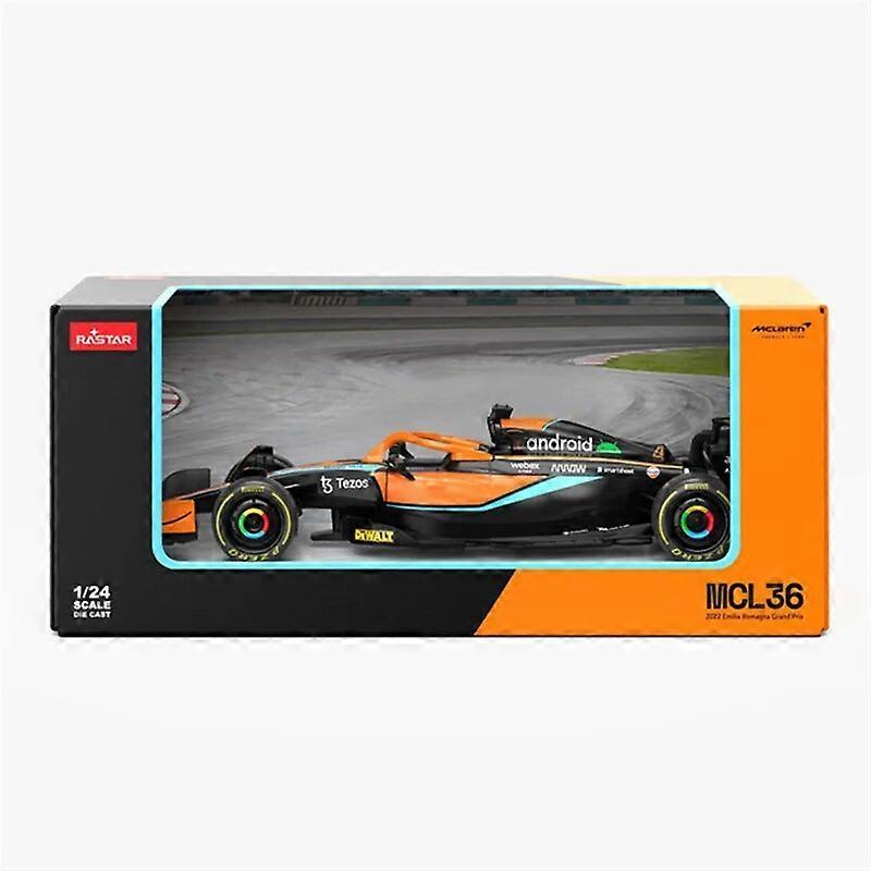 Redkid Large Size 1:24 F1 McLaren MCL36 #4 Lando Norris Racing Car Model Formula One Simulation Alloy Die Cast SuperCar Model Kids Toys With Origin...