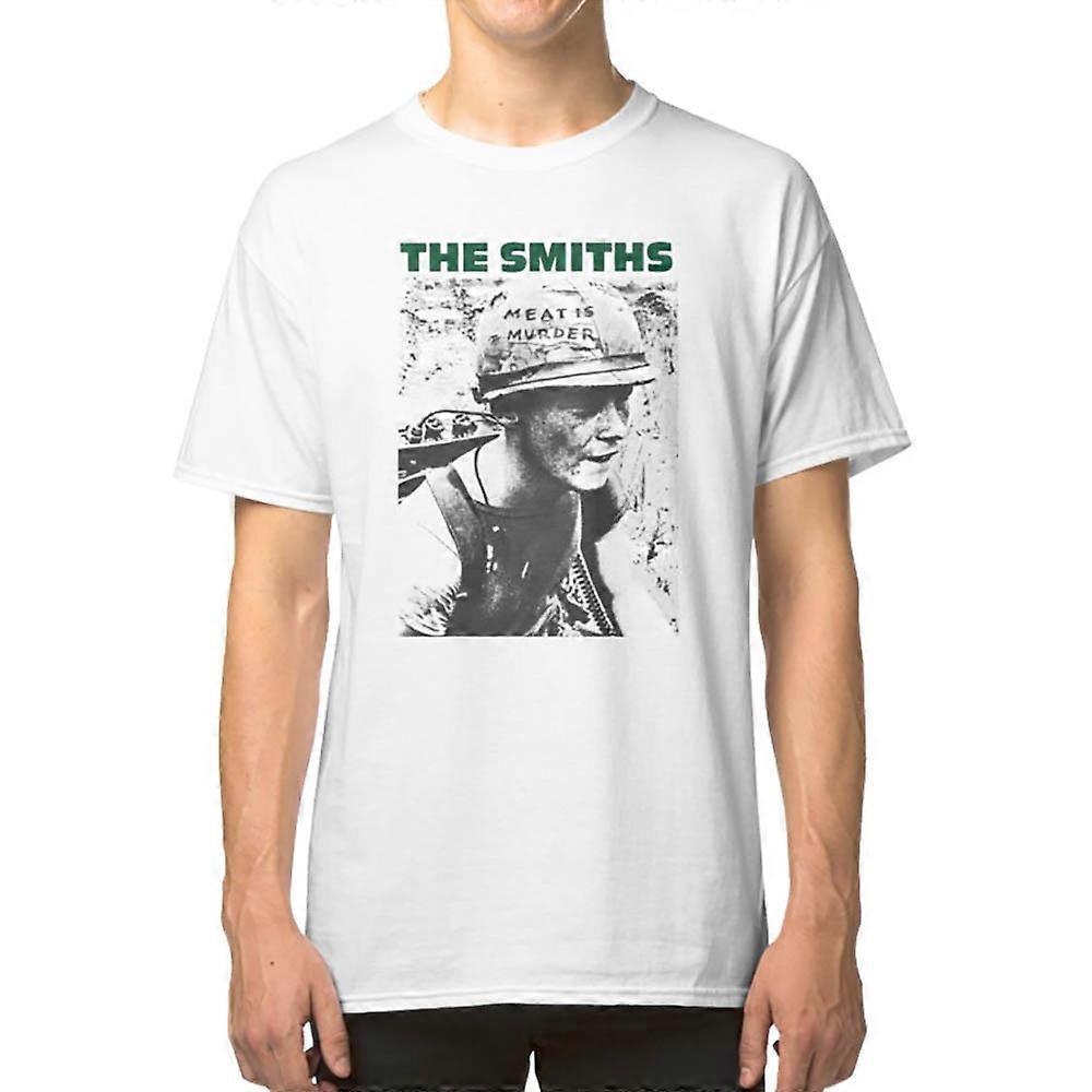 RockShark The Smiths Meat Is Murder Punk Rock Morissey T-shirt White L